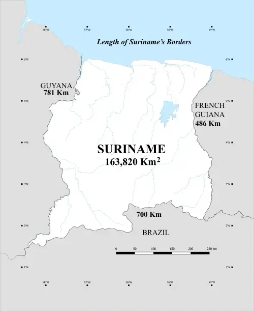Map of Suriname | Download the Correct Map (Tigri Included)